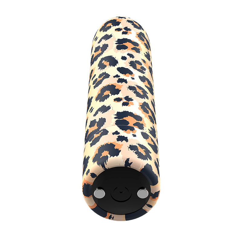 Custom Bullets Bala Recargable Leopard – 10 Intensidades Para Experiencias Únicas De Placer