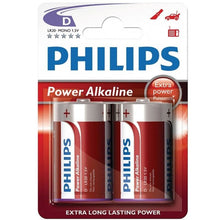 PHILIPS - POWER ALKALINE PILA D LR20 BLISTER*2-PHILLIPS-Noxtic