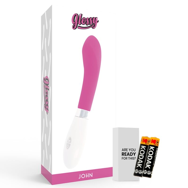 Vibratore GLOSSY John Pink – Design curvo per un'esperienza sensoriale unica