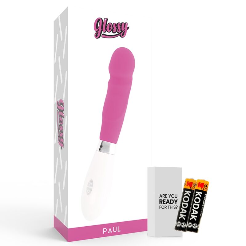 GLOSSY Paul Vibrador Rosa – Diseño Ergonómico Con Silicona Médica Suave
