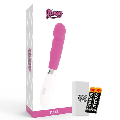 GLOSSY Paul Vibrador Rosa – Diseño Ergonómico Con Silicona Médica Suave