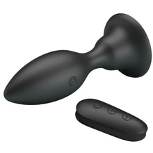 MR PLAY - Black Vibrating Anal Plug with Remote Control