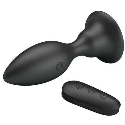 MR PLAY - Black Vibrating Anal Plug with Remote Control