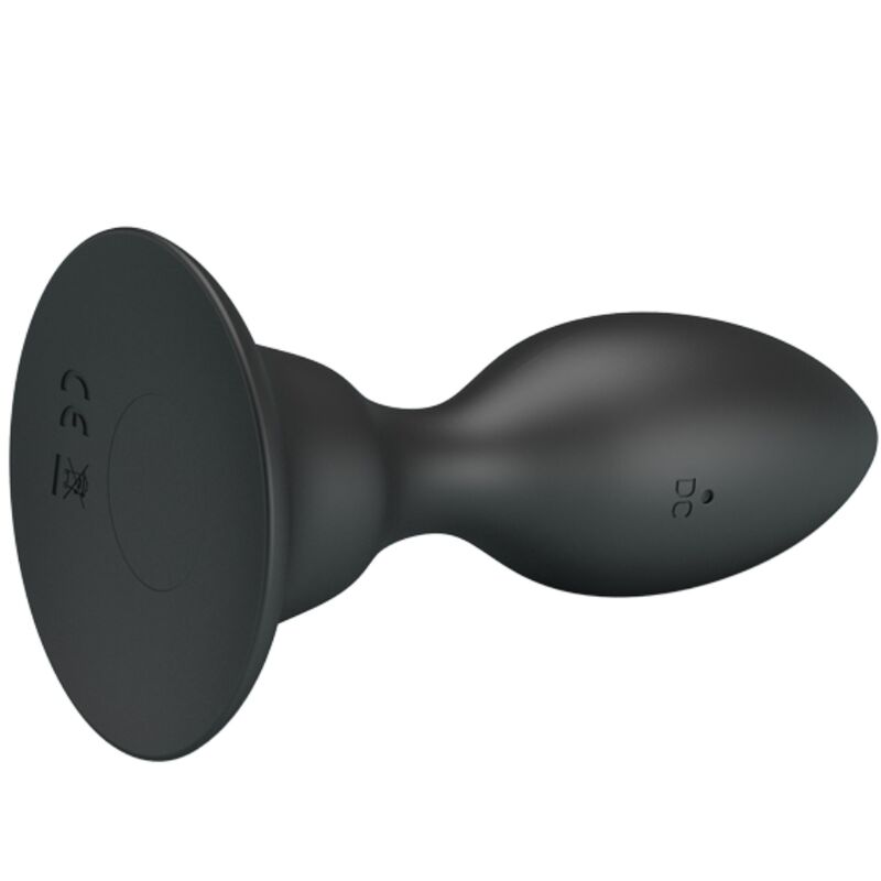 MR PLAY - Black Vibrating Anal Plug with Remote Control