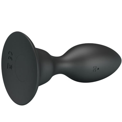 MR PLAY - Black Vibrating Anal Plug with Remote Control