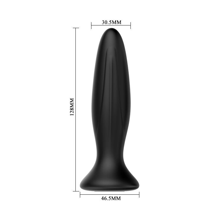 MR PLAY - Rechargeable Black Vibrating Anal Plug