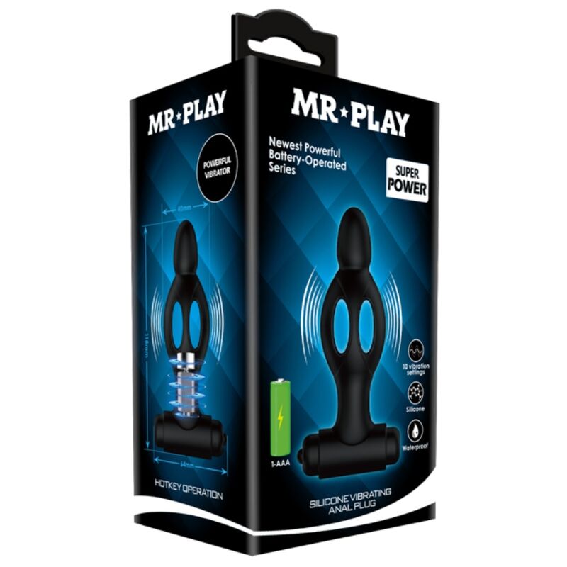 MR PLAY Plug Anal Con Vibración – Diseño Ergonómico Con Múltiples Niveles De Placer