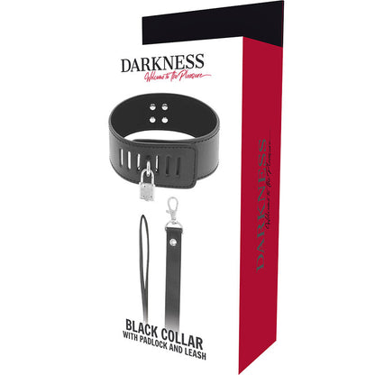 DARKNESS Collar Con Candado Negro – Diseño Elegante Para Comodidad Y Control