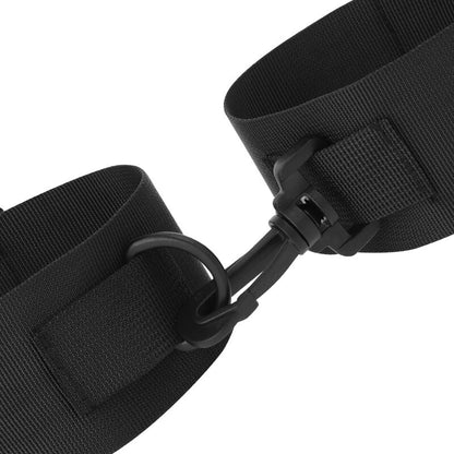 DARKNESS Esposas Para Tobillos Nylon Negro – Accesorio Elegante Para Juegos De Sensaciones Seguras
