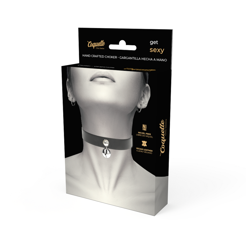 Coquette Chic Desire Collar Cuero Vegano – Accesorio Elegante Para Toque Sofisticado