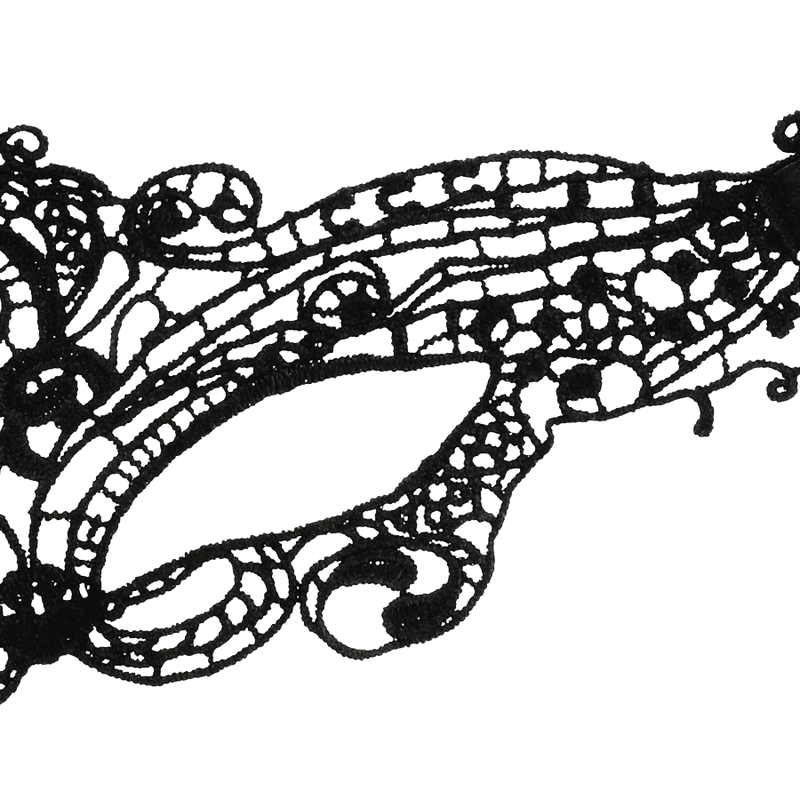 Maschera per gli occhi in pizzo nero fine COQUETTE: design elegante per creare mistero nei tuoi momenti di benessere