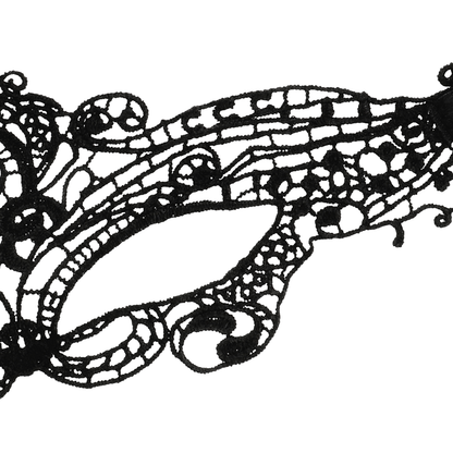 Maschera per gli occhi in pizzo nero fine COQUETTE: design elegante per creare mistero nei tuoi momenti di benessere