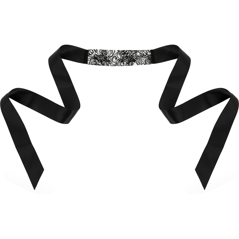 COQUETTE Chic Desire – Antifaz De Encaje Negro Con Diseño Elegante