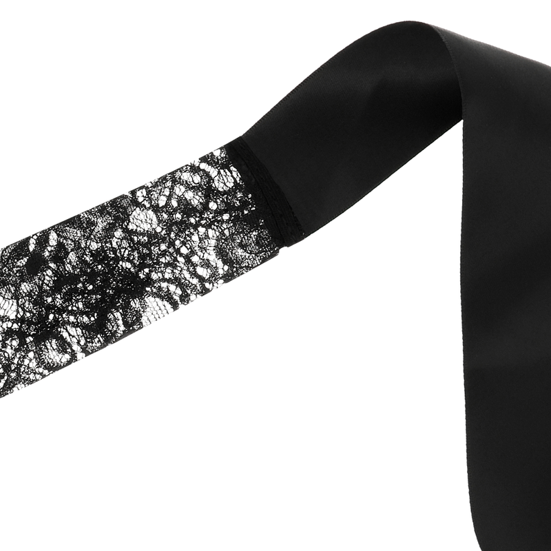 COQUETTE Chic Desire – Antifaz De Encaje Negro Con Diseño Elegante