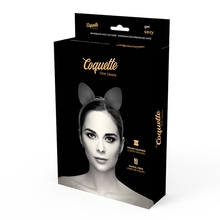 COQUETTE CHIC DESIRE – Cerchietto con orecchie di gatto in pelle vegana per uno stile elegante