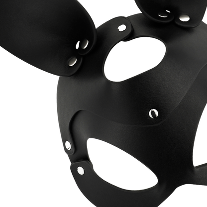 Comprar Coquette Chic Desire Máscara Cuero Vegano – Diseño Elegante Con Orejas De Conejo Para Estilo Único-Noxtic