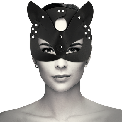 Comprar COQUETTE Chic Desire – Máscara De Cuero Vegano Con Diseño Elegante Y Orejas De Gato-Noxtic