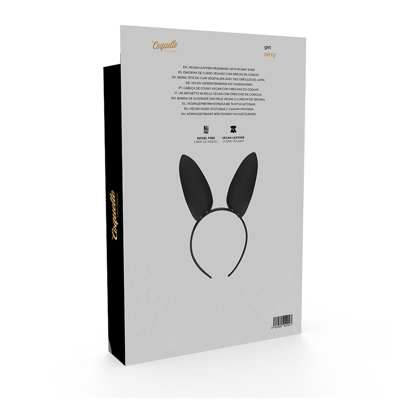 Comprar COQUETTE CHIC DESIRE – Diadema Elegante Con Orejas De Conejo En Cuero Vegano-Noxtic