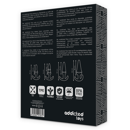 ADDICTED TOYS Set di 4 Plug Anali – Design Esclusivo per Esplorare il Piacere con Sicurezza