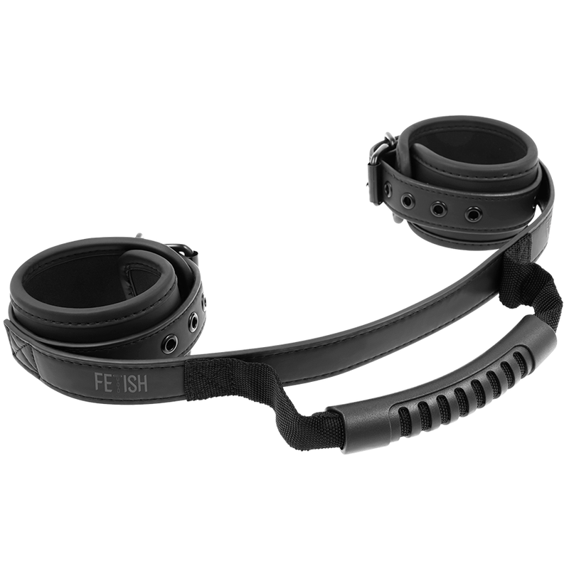 FETISH SUBMISSIVE - NOPRENE-LINED HANDCUFFS WITH PULL-DOWN