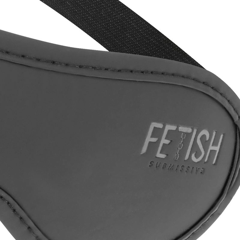 Maschera in pelle vegana Fetish Submissive II – Stile elegante con fodera in neoprene per esperienze uniche
