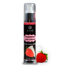 SECRETPLAY - 2-in-1 Heat Effect Strawberry &amp; Cream Lubricant 50 ml