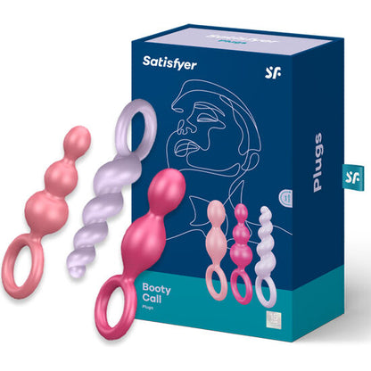 Satisfyer Set De Plugs Anales Tricolor – Diversión Sensorial En Tres Tamaños Diferentes