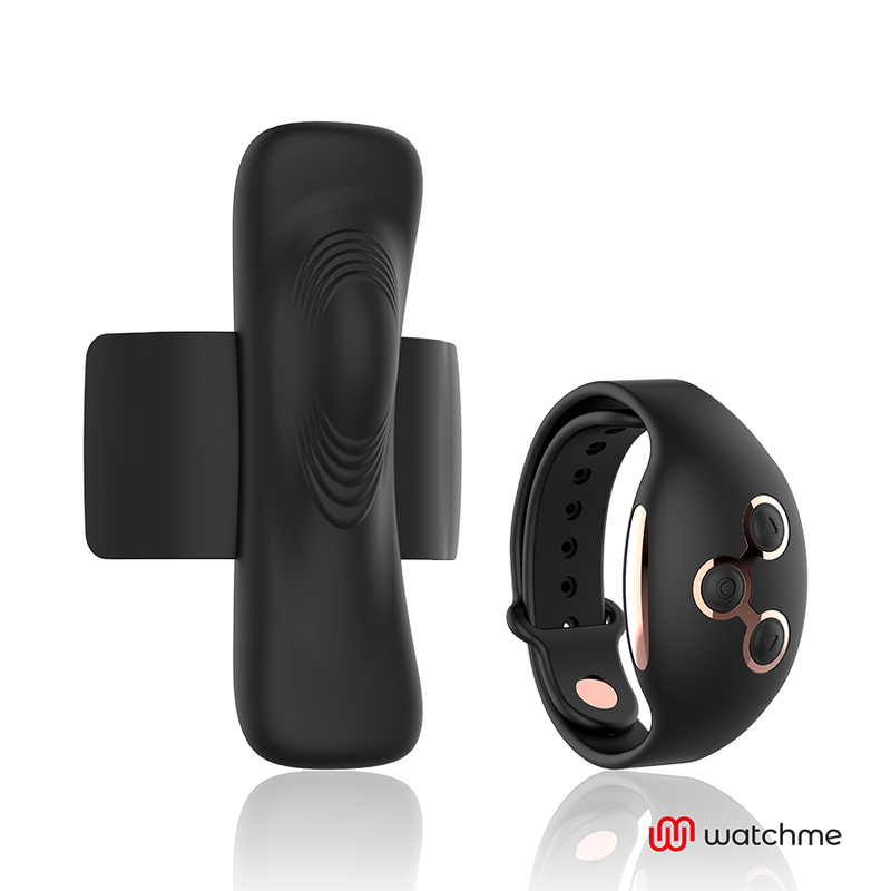 ANNE'S DESIRE Panty Pleasure Tecnología WatchMe Negro Y Dorado – Diseño Ergonómico Con Control Avanzado Para Placer Personalizado
