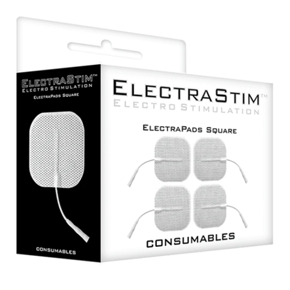 ELECTRASTIM 4 Electrapadas Con Conector – Almohadillas Unipolares Para Estimulación Sensitiva