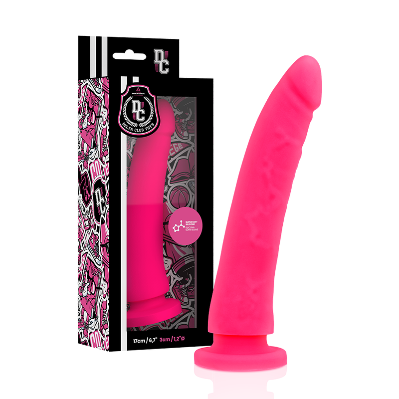 DELTA CLUB - TOYS ARNES + DILDO ROSA SILICONA MEDICA 17 CM -O- 3 CM-DELTACLUB-Noxtic