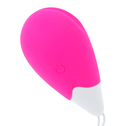 OHMAMA - PINK AND WHITE 10 MODE VIBRATING EGG