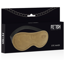 FETISH SUBMISSIVE ORIGIN - MASCHERA PER OCCHI IN PELLE VEGANA CON FODERA IN NEOPRENE
