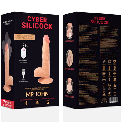 Comprar Mr John Silicock Realista Con Control Remoto 23.88 Cm – Diseño Avanzado Para Exploración Intima-Noxtic