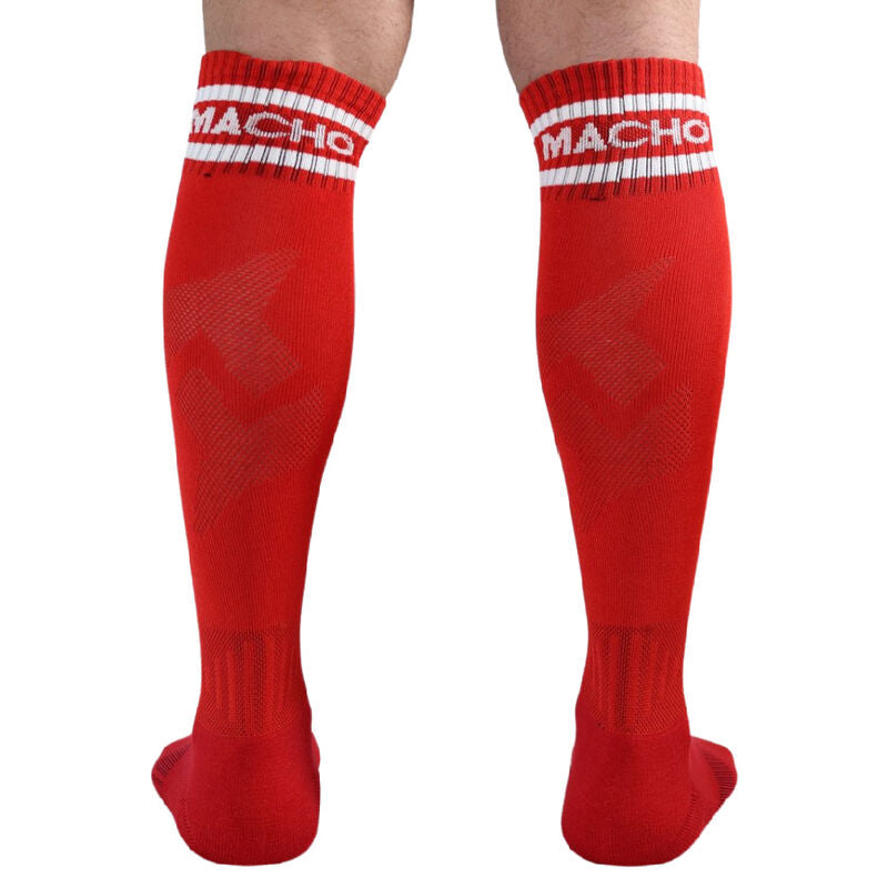 Macho Calcetines Largos Talla Única Rojo – Comodidad Y Estilo Para Uso Diario