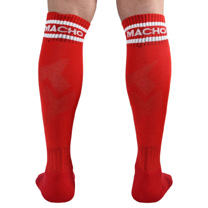 Macho Calcetines Largos Talla Única Rojo – Comodidad Y Estilo Para Uso Diario