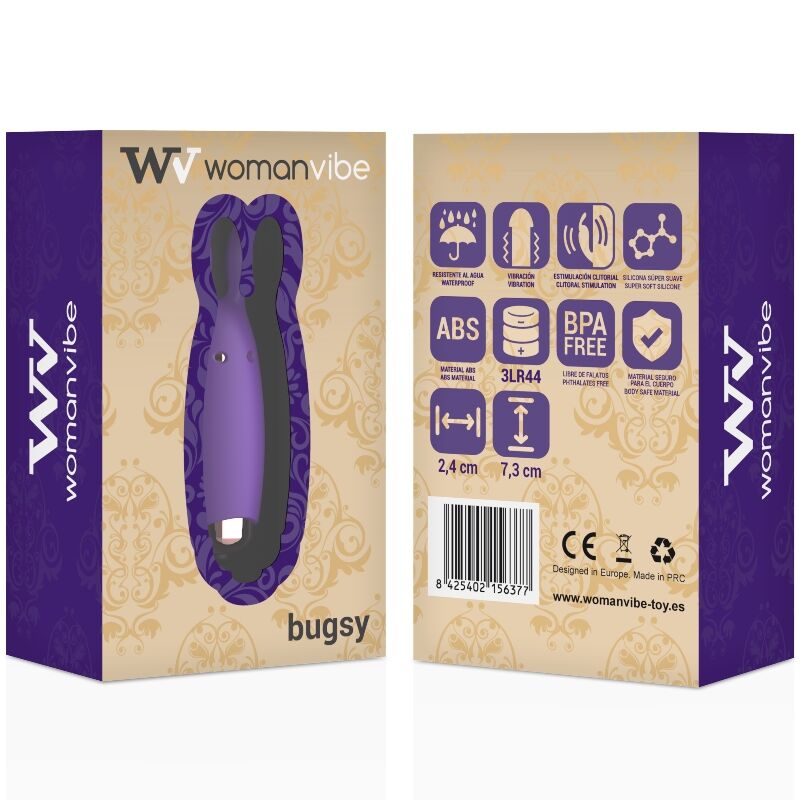 Stimolatore WOMANVIBE Bugsy Rabbit – Design innovativo per un piacere unico