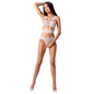 Comprar PASSION WOMAN BS083 Teddy Cuerpo De Red Negro Talla Única – Diseño Elegante Con Confort Atractivo-Noxtic