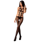 Comprar PASSION Woman BS084 Bodystocking Negro Talla Única – Diseño Elegante Para Comodidad y Estilo-Noxtic