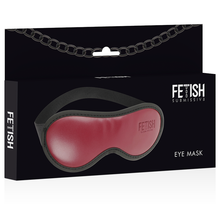 FETISH SUBMISSIVE DARK ROOM - VEGAN LEATHER EYE MASK WITH NEOPRENE LINING