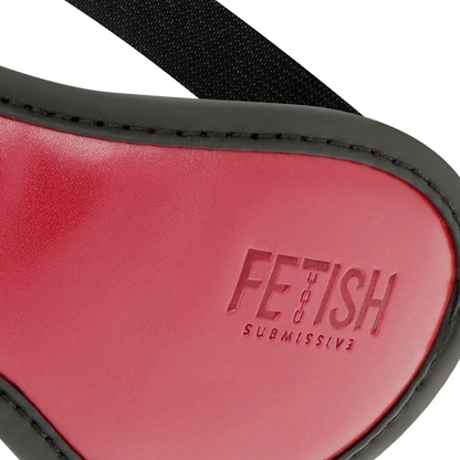 FETISH SUBMISSIVE DARK ROOM - MASCHERA PER OCCHI IN PELLE VEGANA CON FODERA IN NEOPRENE