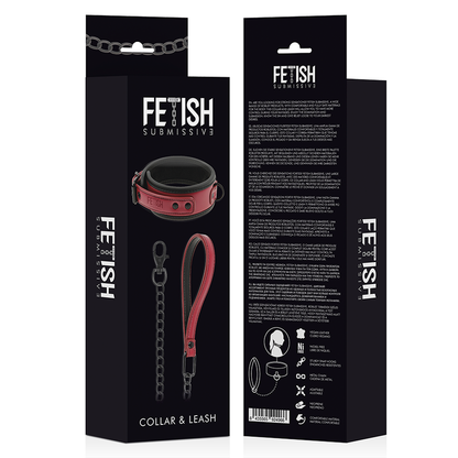 Fetish Submissive Dark Room Collar Con Cadena – Diseño Confortable Para Exploración Sensual