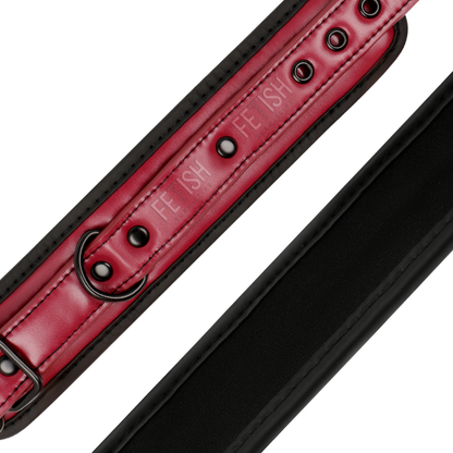 Comprar Fetish Submissive Dark Room Esposas Tobillos Cuero Vegano – Comodidad y Libertad Sensorial Para Juegos de Esclavitud-Noxtic