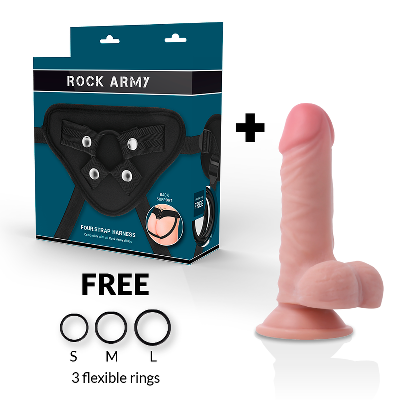 ROCKARMY - ARNES + DUAL DENSITY PANZER DILDO REALISTA 17 CM -O- 4.46 CM-ROCK ARMY-Noxtic