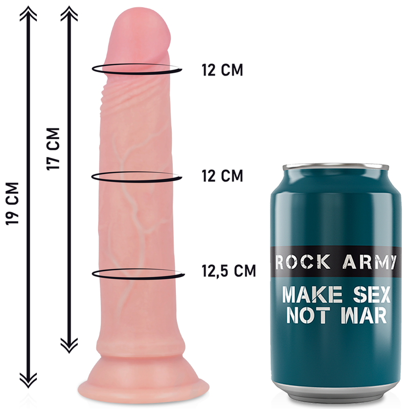 ROCKARMY - HARNESS + LIQUID SILICONE DILDO PREMIUM AVENGER 19 CM -O- 3.98 CM-ROCK ARMY-Noxtic
