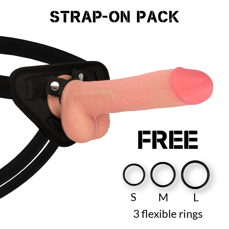 ROCKARMY - HARNESS + LIQUID SILICONE DILDO PREMIUM KINGCOBRA 24 CM -O- 4.77 CM