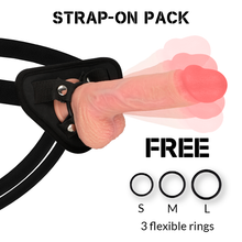 ROCKARMY - HARNESS + HAWK ROTATOR AND VIBRATOR 22 CM -OR- 4.6 CM