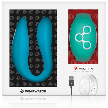 WEARWATCH - DUAL TECHNOLOGY WATCHME VIBRATOR INDIGO/AQUAMARINE