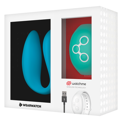 WEARWATCH - DUAL TECHNOLOGY WATCHME VIBRATOR INDIGO/AQUAMARINE