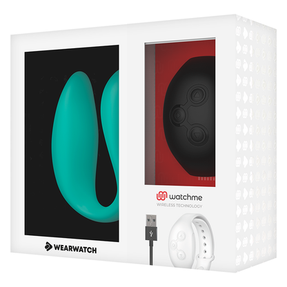 WEARWATCH - DUAL TECHNOLOGY WATCHME VIBRATOR AQUAMARINE / JET