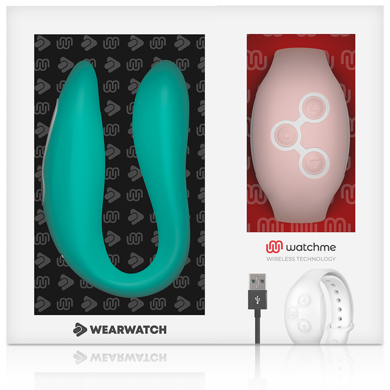 WEARWATCH Vibrador Dual Technology Watchme Agua Marina Rosa – Vibrador Recargable Con Innovadora Tecnología Sensorial
